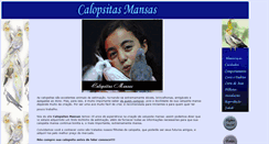 Desktop Screenshot of calopsitasmansas.net